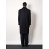 Virgin wool coat with satin lining