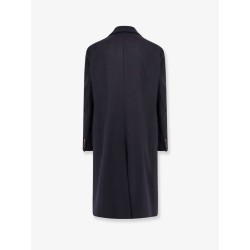 Virgin wool coat with satin lining
