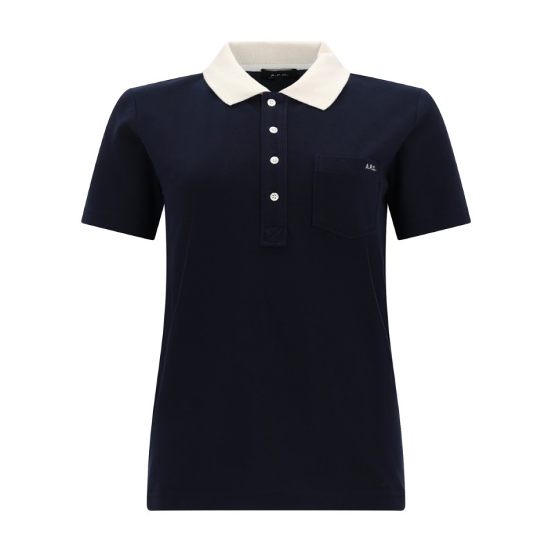 POLO SHIRT WITH LOGO AND CONTRASTING COLLAR