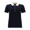 POLO SHIRT WITH LOGO AND CONTRASTING COLLAR