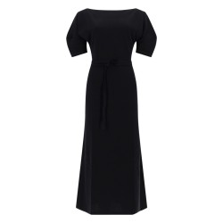 COTTON AND LINEN MIDI DRESS