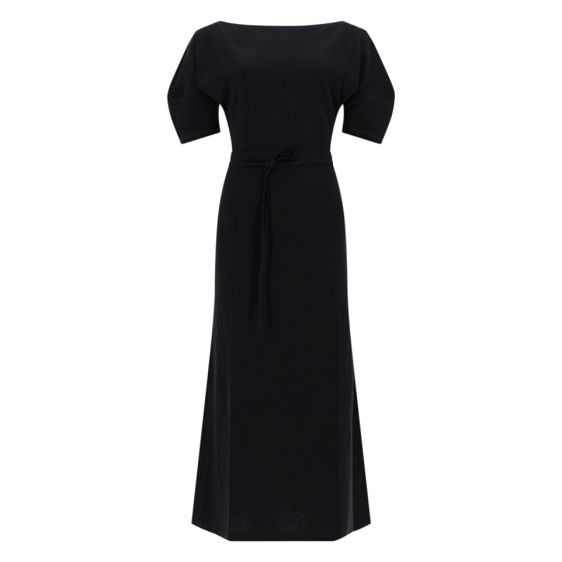 COTTON AND LINEN MIDI DRESS