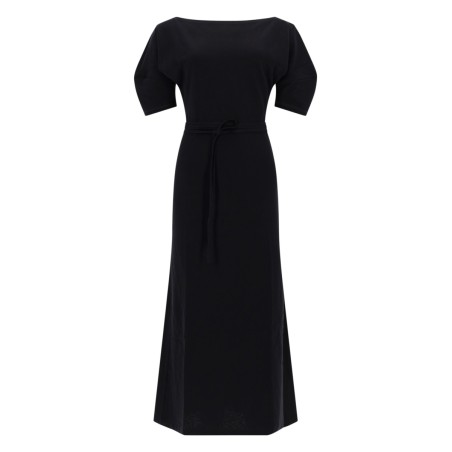 COTTON AND LINEN MIDI DRESS