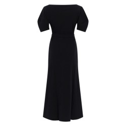 COTTON AND LINEN MIDI DRESS