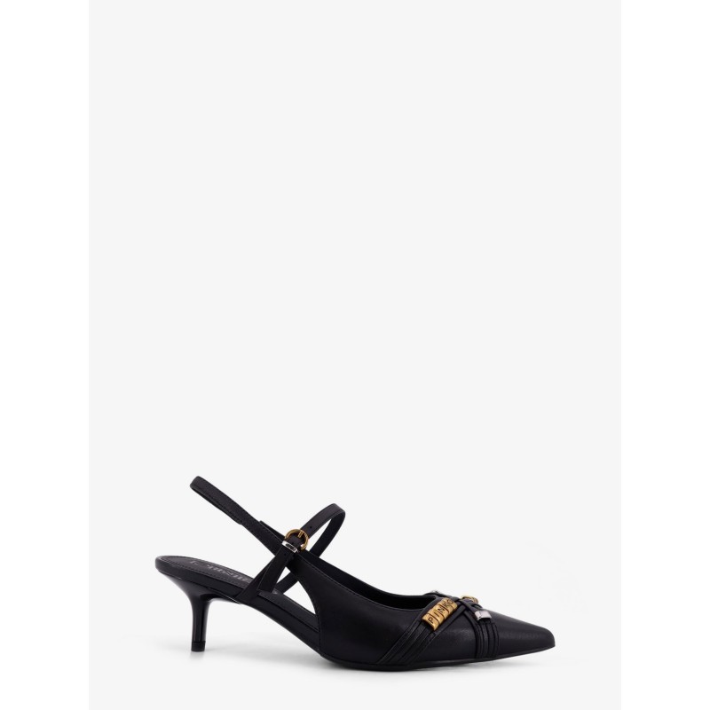 Gloria 18 leather pumps with metal lettering detail