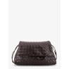 Leather shoulder bag with Intrecciato pattern