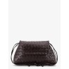 Leather shoulder bag with Intrecciato pattern