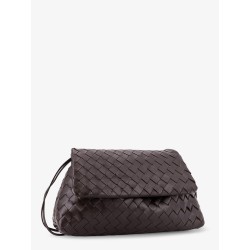 Leather shoulder bag with Intrecciato pattern