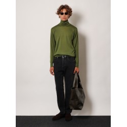 Cashmere, wool and silk turtleneck sweater