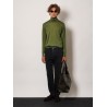 Cashmere, wool and silk turtleneck sweater