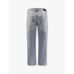 Destroyed effect jeans