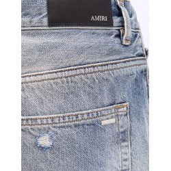 Destroyed effect jeans