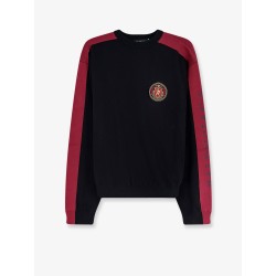 Cotton sweater with logo on the front