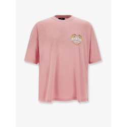 Cotton T-shirt with distressed effect