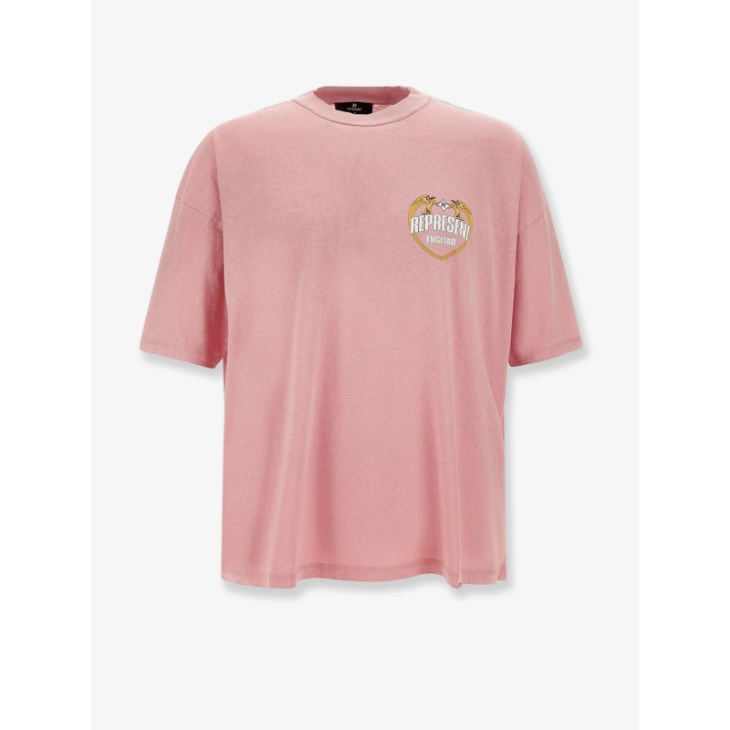 Cotton T-shirt with distressed effect