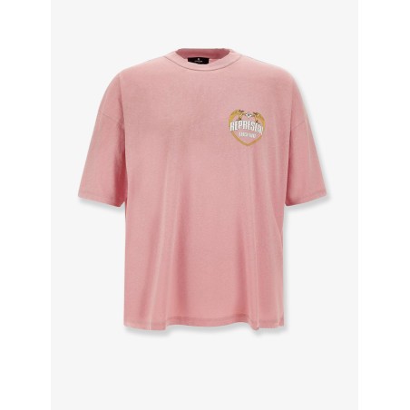 Cotton T-shirt with distressed effect