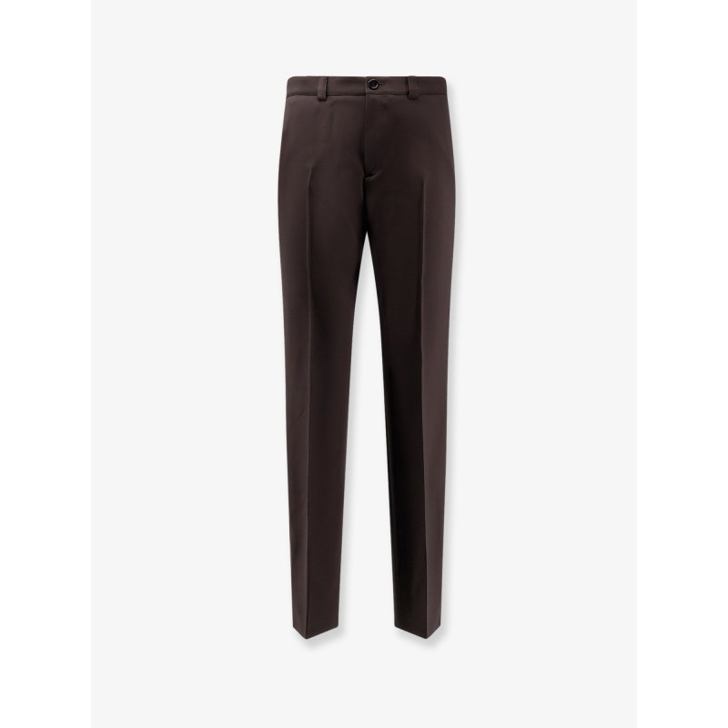 Gabardine wool trousers
