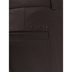 Gabardine wool trousers