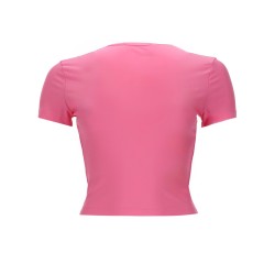 T-SHIRT CROP CON LOGO