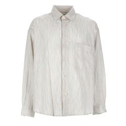 CAMICIA IN COTONE "CRINCKLE"