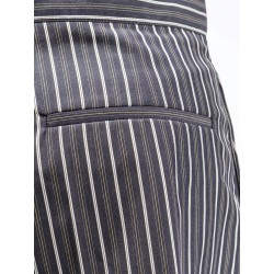 Henna striped cotton bermuda shorts