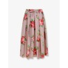 Cotton skirt with iconic print