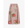 Cotton skirt with iconic print