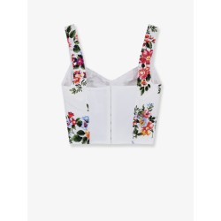 Cotton blend Bustier Top