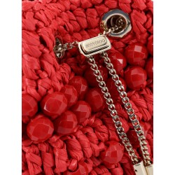 Bon Bon raffia bucket bag