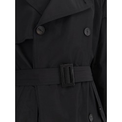 Motolese nylon and cotton trench