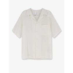 Linen and viscose blend shirt