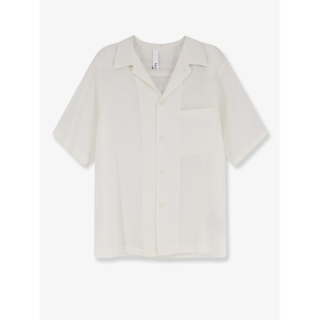 Linen and viscose blend shirt