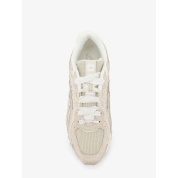 Suede and mesh sneakers with side logo