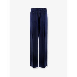Satin trousers with pinces