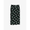Silk skirt with floral print