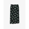 Silk skirt with floral print