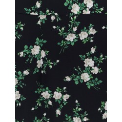 Silk skirt with floral print