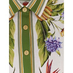 Tropical linen and viscose