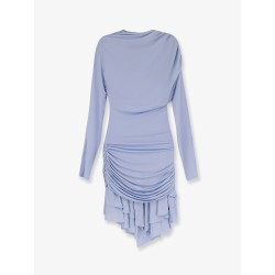 Gathered jersey mini dress