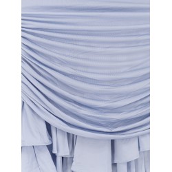 Gathered jersey mini dress