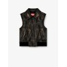 G-Inko faux leather sleeveless jacket