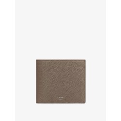 Hammered leather bi-fold wallet