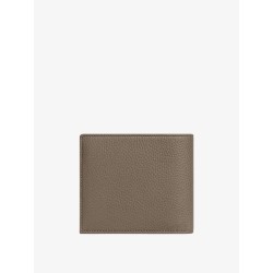 Hammered leather bi-fold wallet