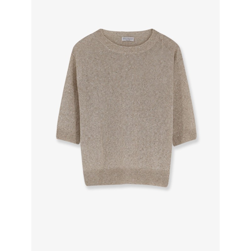 Linen and cotton sweater