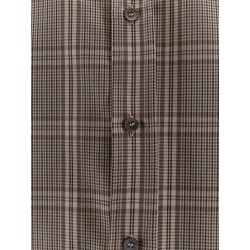 Madras cotton blend shirt