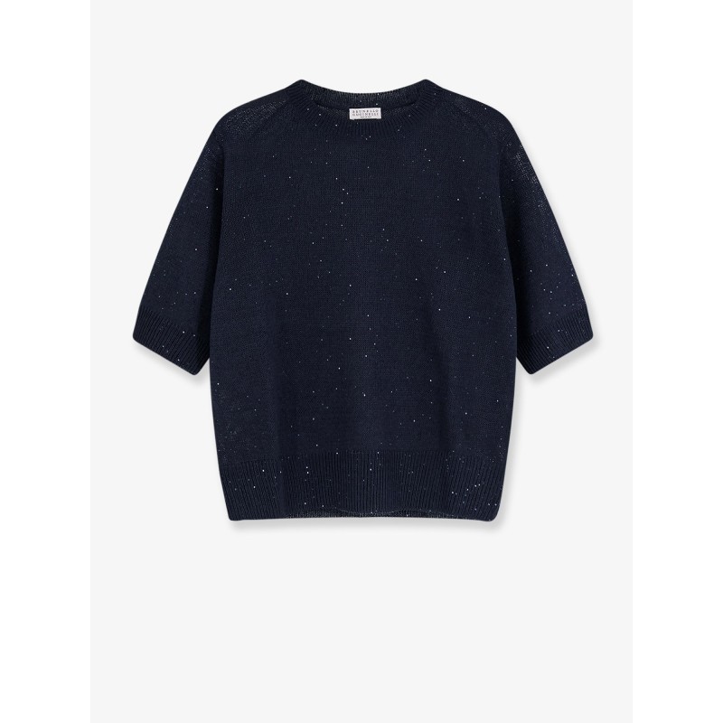 Linen and cotton sweater