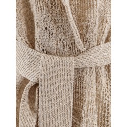 Cotton and linen cardigan