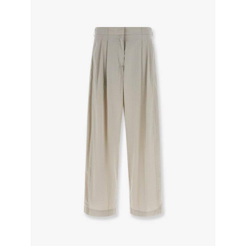 Iven silk and nylon trousers