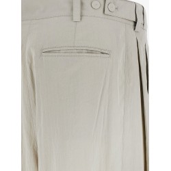 Iven silk and nylon trousers