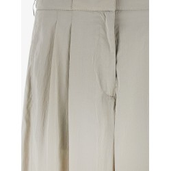 Iven silk and nylon trousers